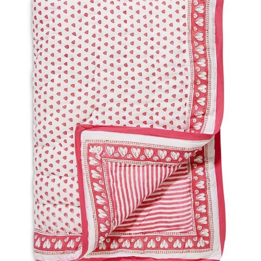 ISO roller rabbit pink hearts quilt in baby size